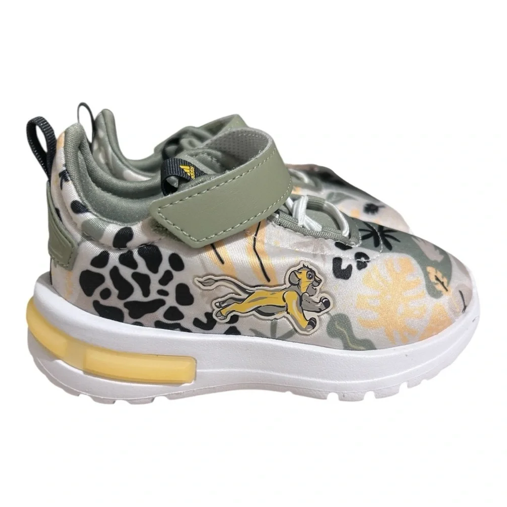 Adidas Kids Lion King Sneakers - Green and Yellow - Picture 3 of 7